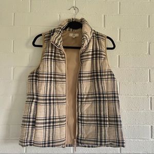 Anthropology Entro Plaid Vest
